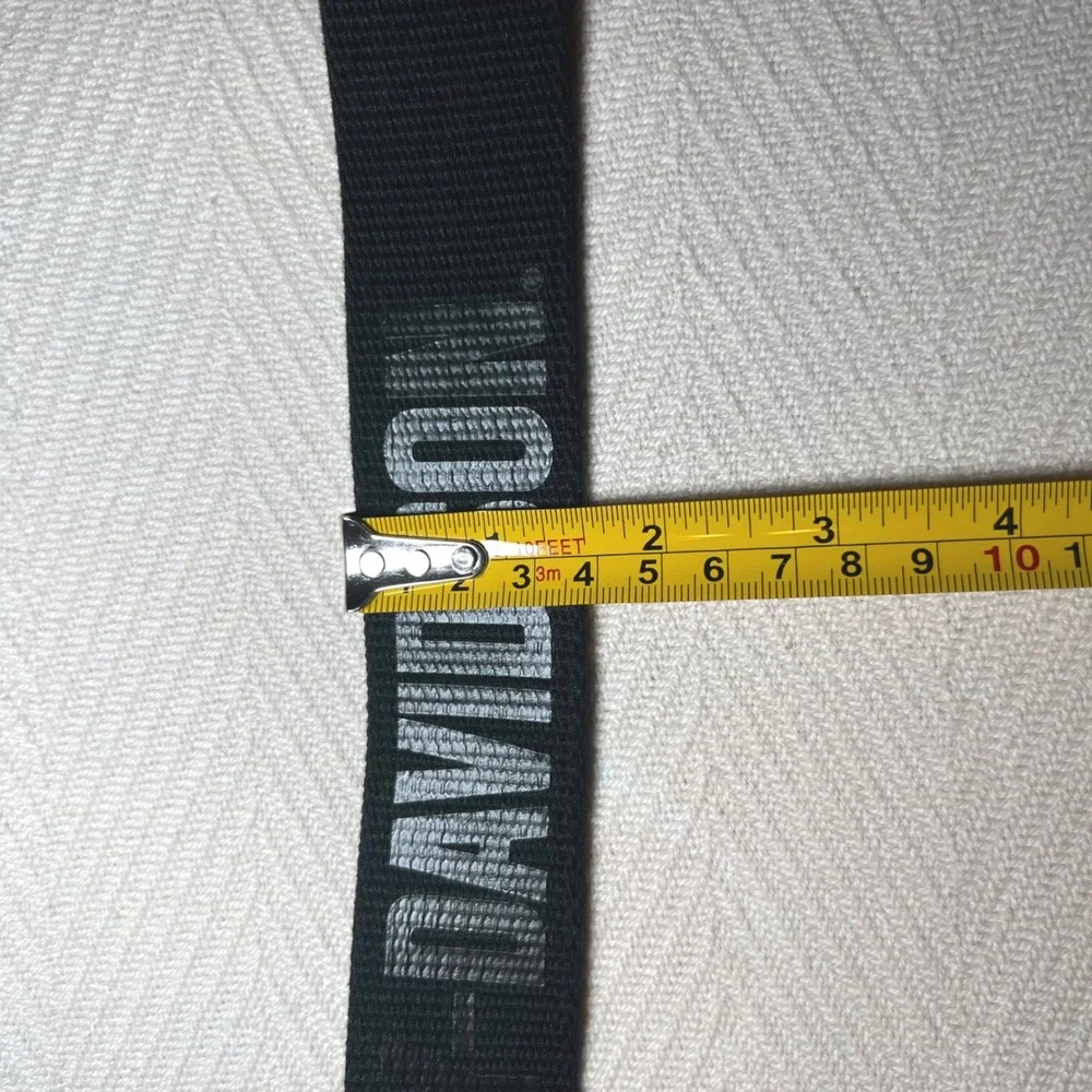 Harley-Davidson Mens Black Canvas Web Belt Bar & Shield Logo Buckle 48 Inch